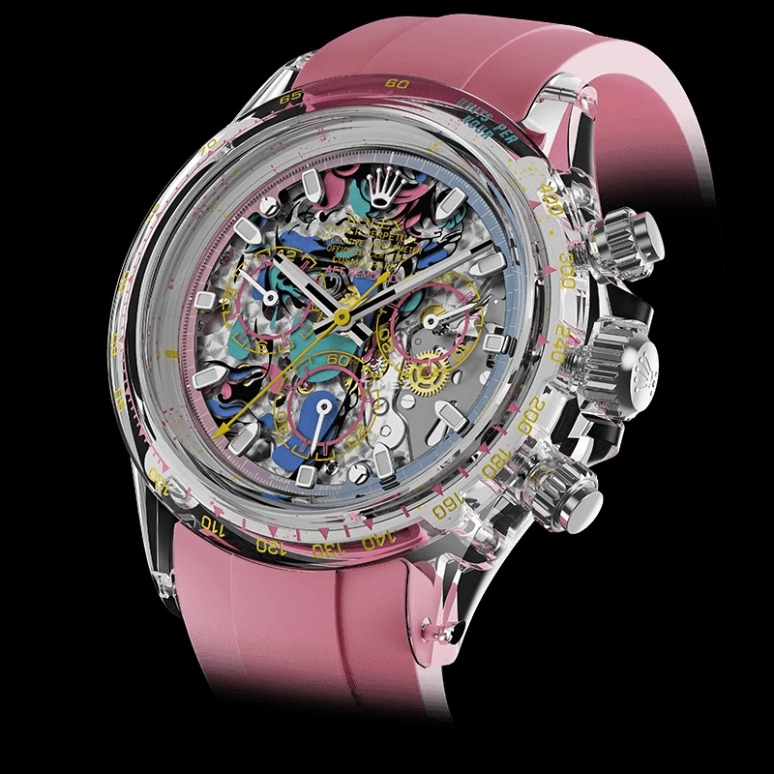Aet Remould,Other 40x47.50mm,40x47.50mm,Sapphire,Multi-Color,Skeleton,Automatic,Chronograph,Round,DAVID