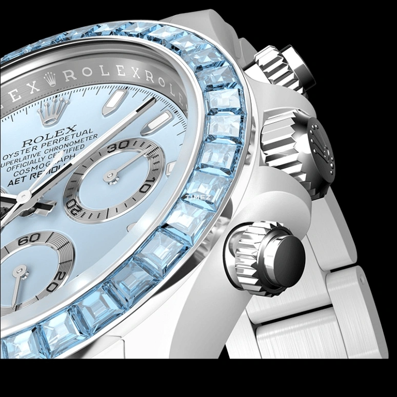 Aet Remould,Other 40x47.50mm,40x47.50mm,Ceramic,Ice Blue,Automatic,Chronograph,Round,BLUE GEMSTONE CERAMIC