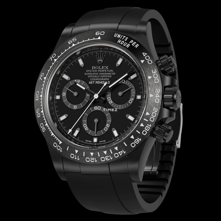 Aet Remould,Other 40x47.50mm,40x47.50mm,Ceramic,Black,Automatic,Chronograph,Round,BLACK CLASSIC