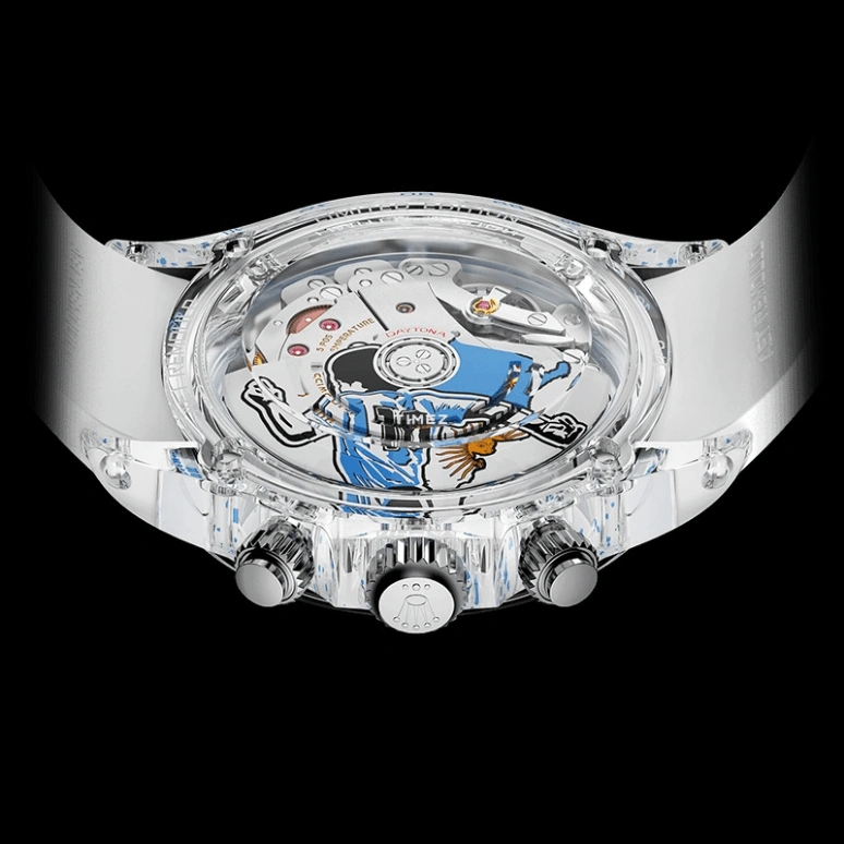 Aet Remould,Other 40x47.50mm,40x47.50mm,Sapphire,Ice Blue,Silver,Automatic,Chronograph,Round,ARGENTINA EDITION