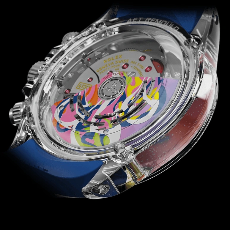 Aet Remould,Other 40x47.50mm,40x47.50mm,Sapphire,Multi-Color,Skeleton,Automatic,Chronograph,Round,SPREAD