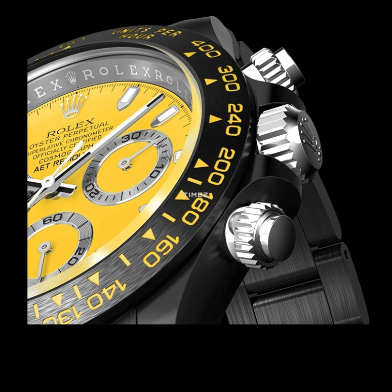 Aet Remould,Other 40x47.50mm,40x47.50mm,Ceramic,Yellow,Automatic,Chronograph,Tonneau,RACING YELLOW