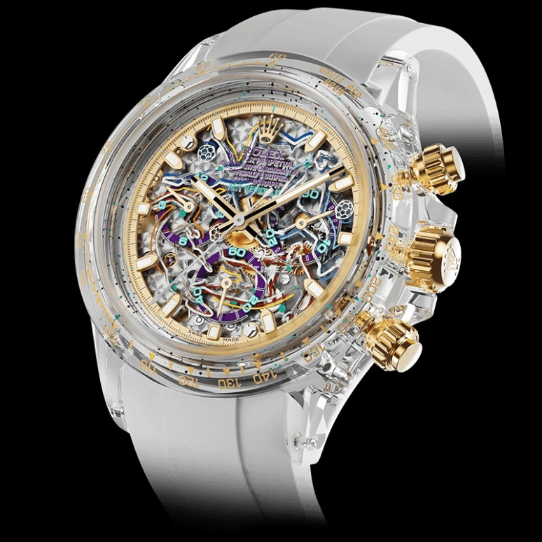 Aet Remould,Other 40x47.50mm,40x47.50mm,Sapphire,Skeleton,Multi-Color,Automatic,Chronograph,Round,FOOTBALL FEAST