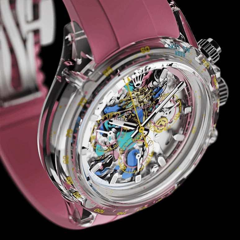 Aet Remould,Other 40x47.50mm,40x47.50mm,Sapphire,Multi-Color,Skeleton,Automatic,Chronograph,Round,DAVID