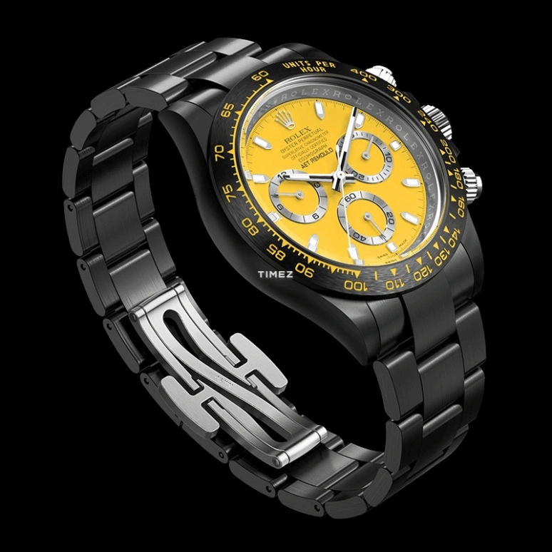 Aet Remould,Other 40x47.50mm,40x47.50mm,Ceramic,Yellow,Automatic,Chronograph,Tonneau,RACING YELLOW