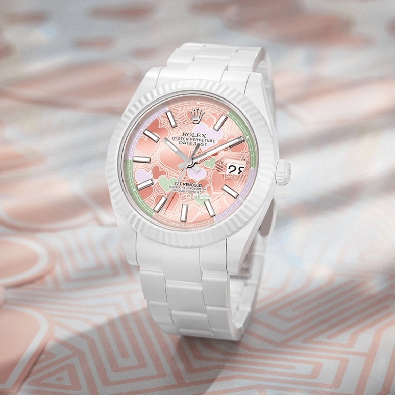 Aet Remould,Other 40x47.50mm,40x47.50mm,Ceramic,Multi-Color,Pink,Automatic,Day,70hours,FLUTTER