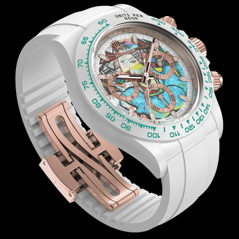 Aet Remould,Other 40x47.50mm,40x47.50mm,Ceramic,Multi-Color,Automatic,Chronograph,Round,LOVER