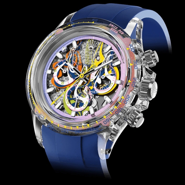 Aet Remould,Other 40x47.50mm,40x47.50mm,Sapphire,Multi-Color,Skeleton,Automatic,Chronograph,Round,SPREAD
