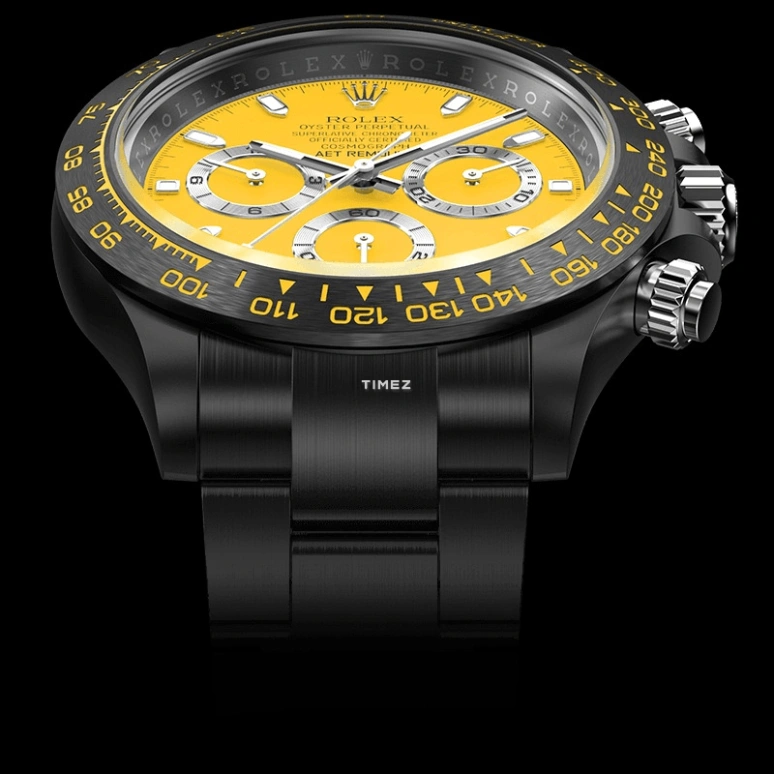 Aet Remould,Other 40x47.50mm,40x47.50mm,Ceramic,Yellow,Automatic,Chronograph,Tonneau,RACING YELLOW