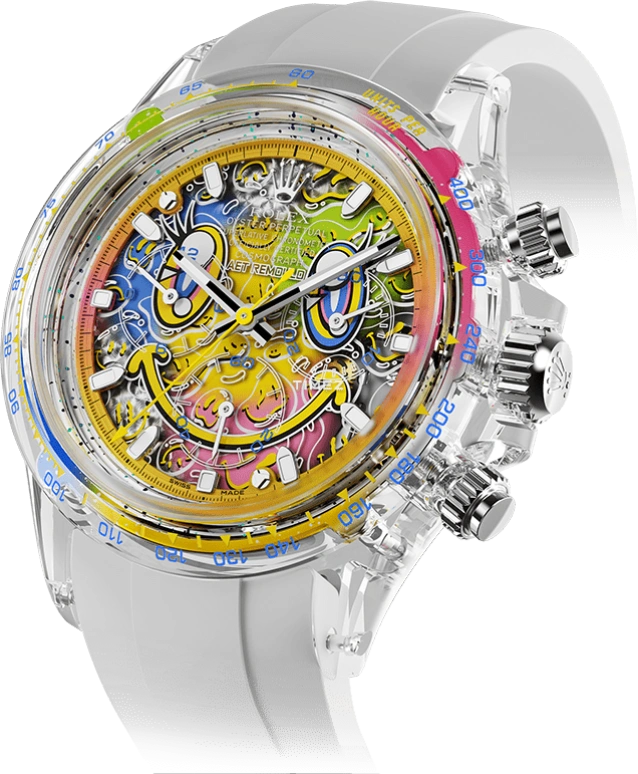 Aet Remould,Other 40x47.50mm,40x47.50mm,Sapphire,Multi-Color,Automatic,Chronograph,72hours,SMILE WHITE