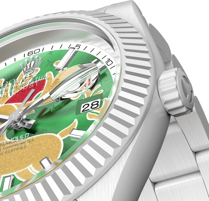 Aet Remould,Other 40x47.50mm,40x47.50mm,Ceramic,Multi-Color,Green,Automatic,Day,70hours,CHRISTMAS DEER
