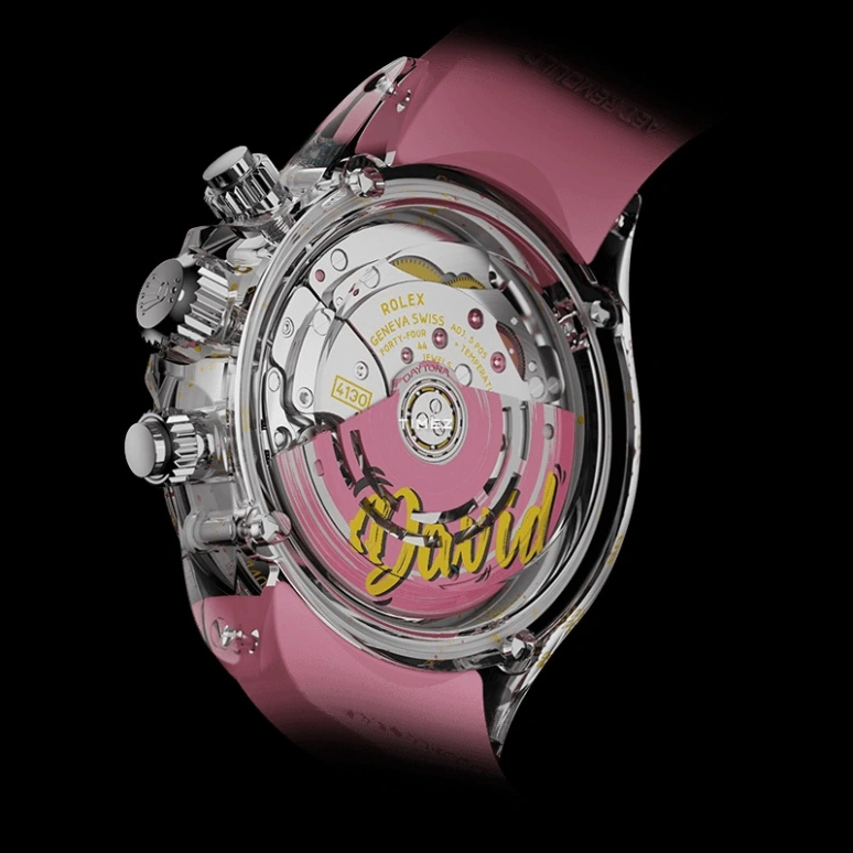 Aet Remould,Other 40x47.50mm,40x47.50mm,Sapphire,Multi-Color,Skeleton,Automatic,Chronograph,Round,DAVID