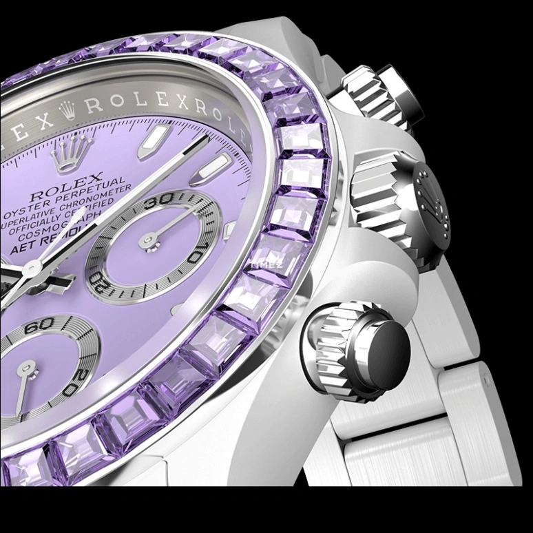 Aet Remould,Other 40x47.50mm,40x47.50mm,Ceramic,Purple,Automatic,Chronograph,Tonneau,PURPLE GEMSTONE CERAMIC