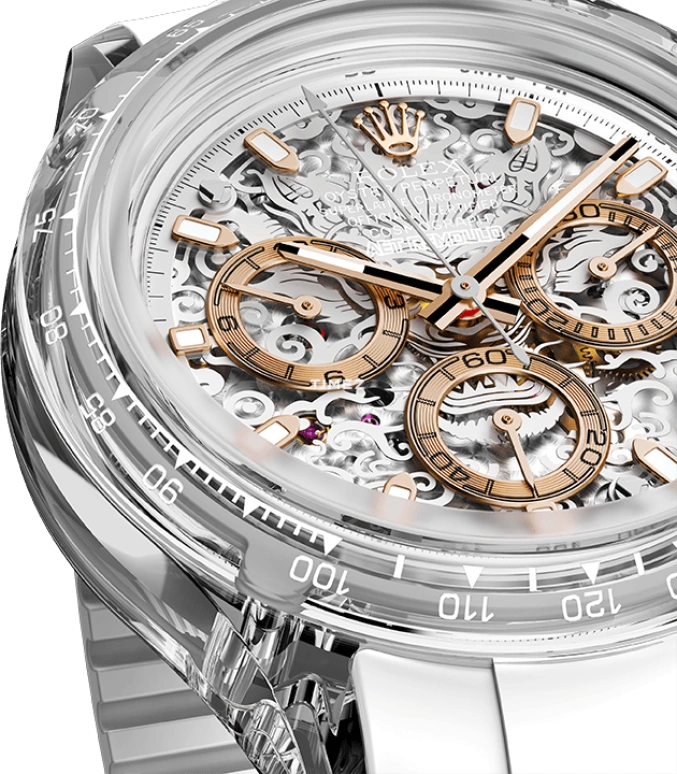 Aet Remould,Other 40x47.50mm,40x47.50mm,Sapphire,Skeleton,Grey,Automatic,Chronograph,Sapphire,Crystal Glass,LOONG 2024 EDITION