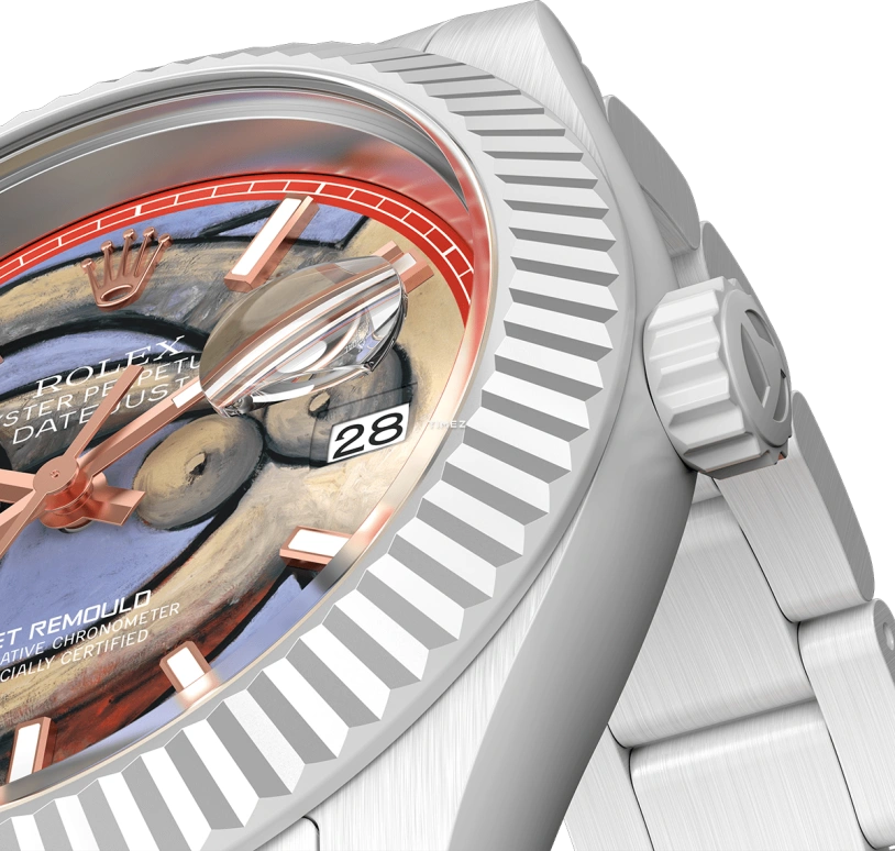 Aet Remould,Other 40x47.50mm,40x47.50mm,Ceramic,Multi-Color,Automatic,Day,Sapphire,Crystal Glass,RECLINING NUDE