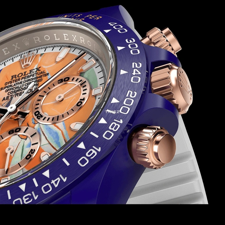 Aet Remould,Other 40x47.50mm,40x47.50mm,Ceramic,Orange,Multi-Color,Automatic,Chronograph,Round,LES DEMOISELLES D AVIGNON