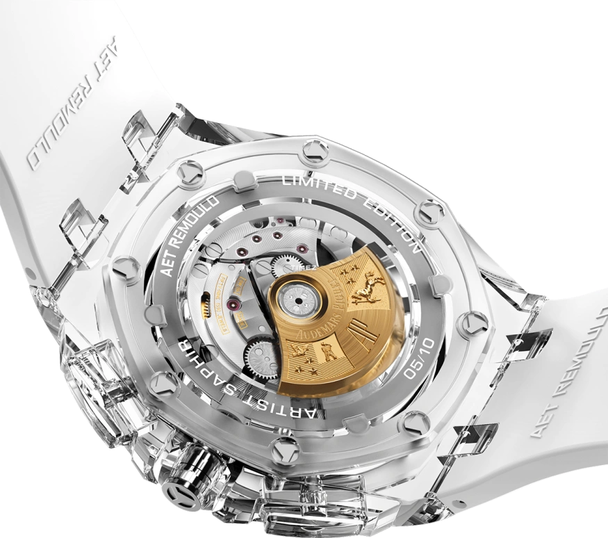 Aet Remould,Other 44mm,44mm,Sapphire,Skeleton,Multi-Color,Automatic,Chronograph,Day,GIRL BEFORE A MIRROR WHITE