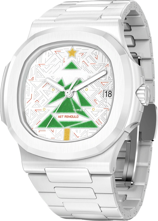 Aet Remould,Other ,Ceramic,White,Green,Day,Sapphire,Cushion,CHRISTMAS GEOMETRY