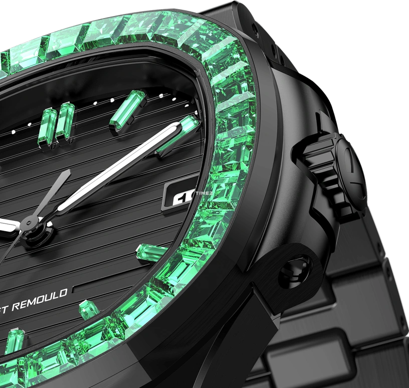 Aet Remould,Other ,Ceramic,Black,Automatic,Day,Cushion,TSAVORITE