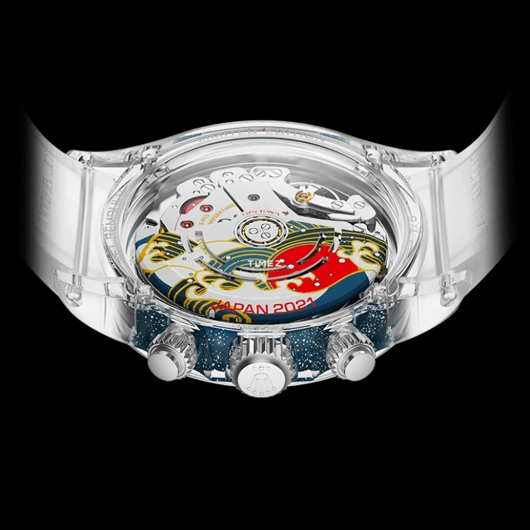 Aet Remould,Other 40x47.50mm,40x47.50mm,Sapphire,Blue,Red,Silver,Automatic,Chronograph,Round,JAPAN EDITION