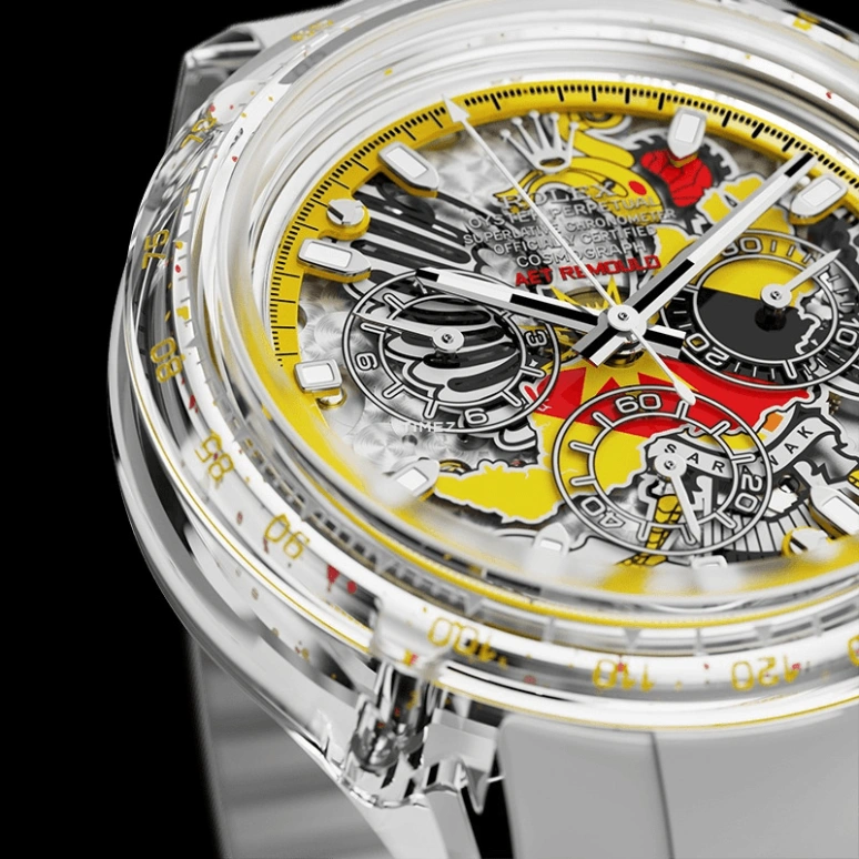 Aet Remould,Other 40x47.50mm,40x47.50mm,Sapphire,Multi-Color,Automatic,Chronograph,Round,SARAWAK EDITION