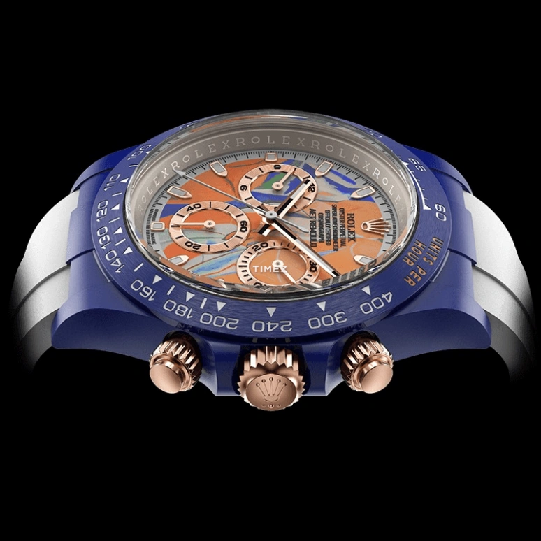 Aet Remould,Other 40x47.50mm,40x47.50mm,Ceramic,Orange,Multi-Color,Automatic,Chronograph,Round,LES DEMOISELLES D AVIGNON