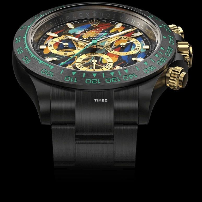 Aet Remould,Other 40x47.50mm,40x47.50mm,Ceramic,Multi-Color,Automatic,Chronograph,Round,CHARLES THE GREAT