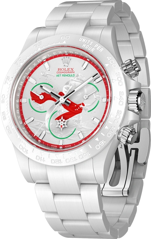 Aet Remould,Other 40x47.50mm,40x47.50mm,Ceramic,White,Red,Automatic,Chronograph,72hours,CHRISTMAS SNOWMAN