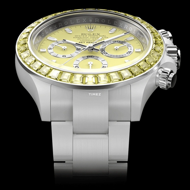 Aet Remould,Other 40x47.50mm,40x47.50mm,Ceramic,Yellow,Automatic,Chronograph,Tonneau,YELLOW GEMSTONE CERAMIC