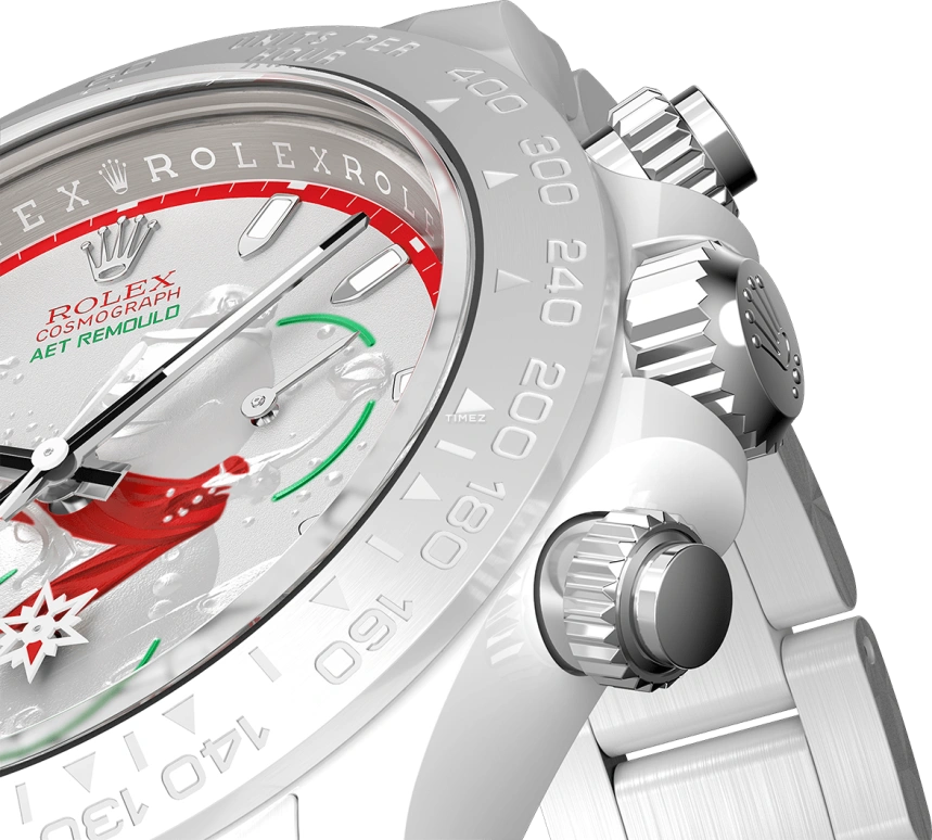 Aet Remould,Other 40x47.50mm,40x47.50mm,Ceramic,White,Red,Automatic,Chronograph,72hours,CHRISTMAS SNOWMAN