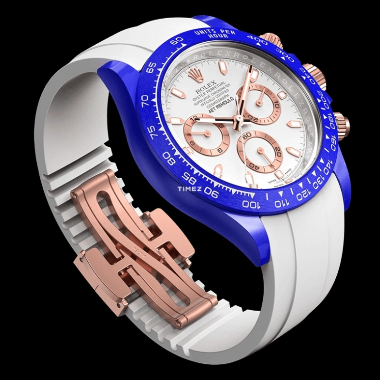 Aet Remould,Other 40x47.50mm,40x47.50mm,Ceramic,White,Automatic,Chronograph,Round,BLUE WHITE CLASSIC