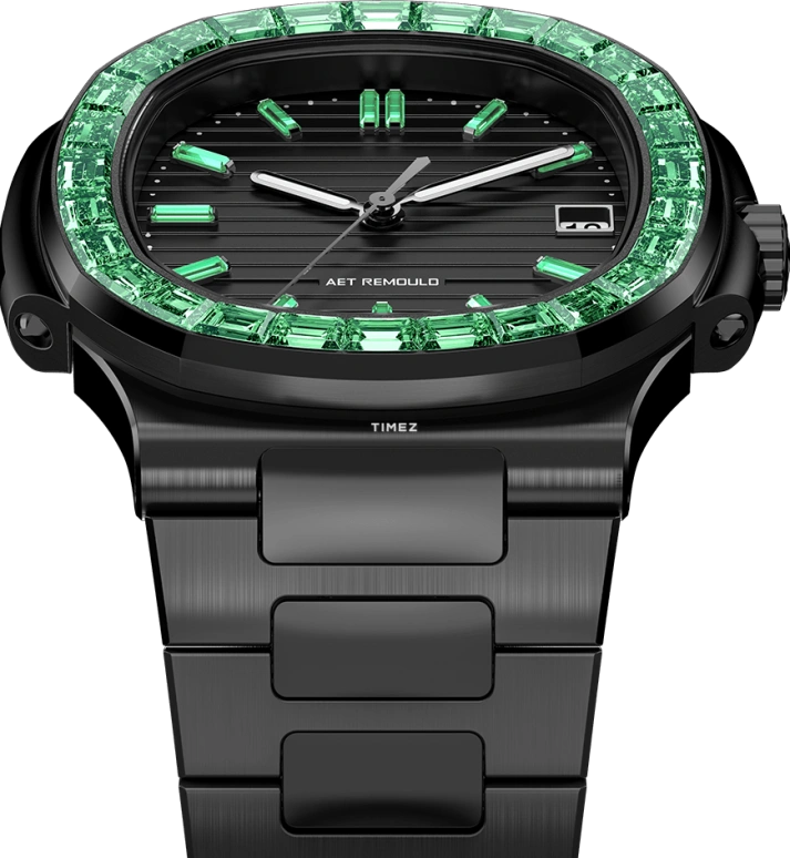 Aet Remould,Other ,Ceramic,Black,Automatic,Day,Cushion,TSAVORITE