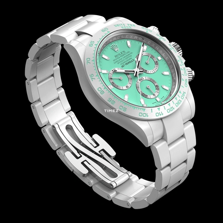 Aet Remould,Other 40x47.50mm,40x47.50mm,Ceramic,Green,Automatic,Chronograph,Tonneau,BISCAY GREEN WHITE CERAMIC