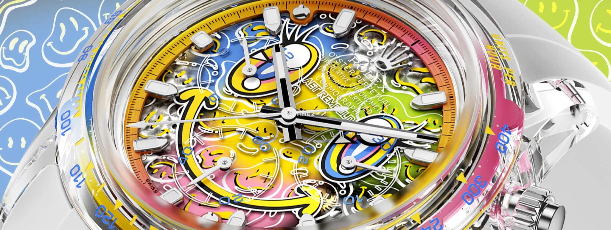 Aet Remould,Other 40x47.50mm,40x47.50mm,Sapphire,Multi-Color,Automatic,Chronograph,72hours,SMILE WHITE