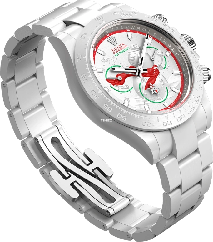 Aet Remould,Other 40x47.50mm,40x47.50mm,Ceramic,White,Red,Automatic,Chronograph,72hours,CHRISTMAS SNOWMAN