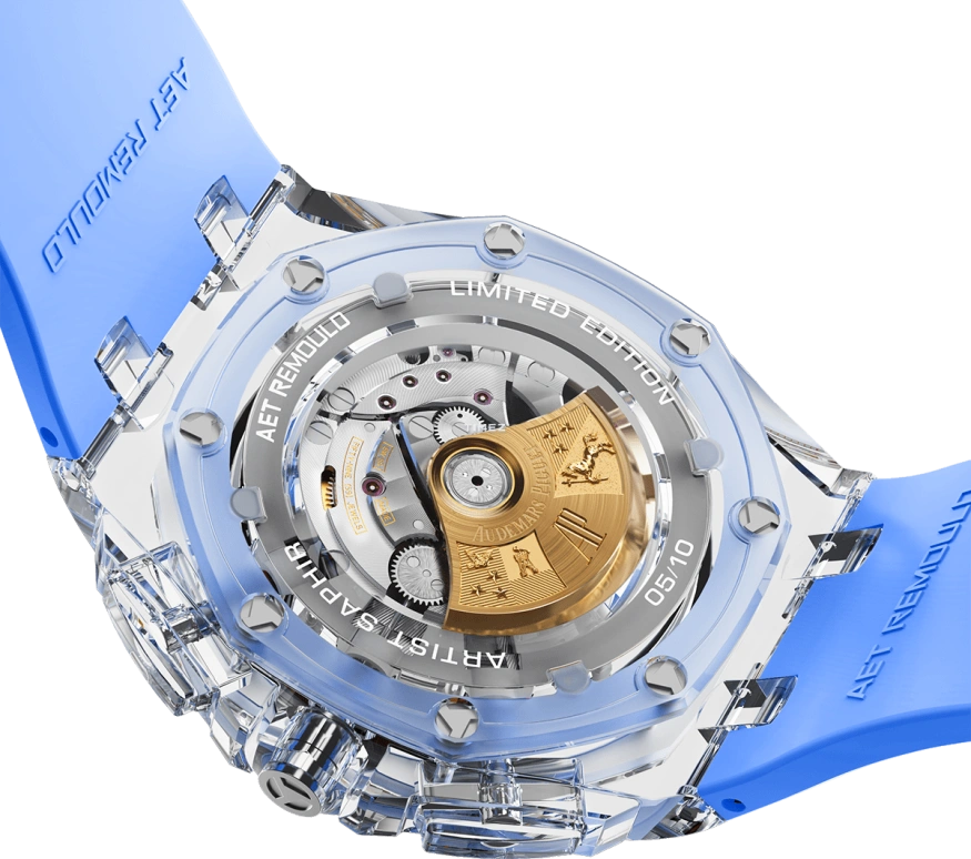 Aet Remould,Other 44mm,44mm,Sapphire,Skeleton,Multi-Color,Automatic,Chronograph,Day,GIRL BEFORE A MIRROR BLUE