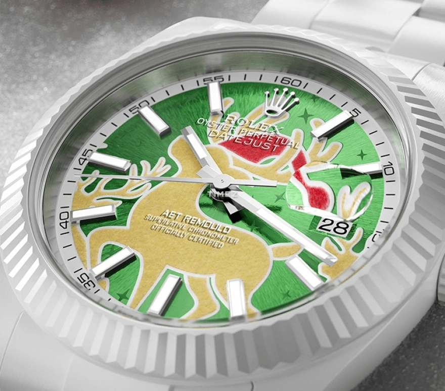 Aet Remould,Other 40x47.50mm,40x47.50mm,Ceramic,Multi-Color,Green,Automatic,Day,70hours,CHRISTMAS DEER