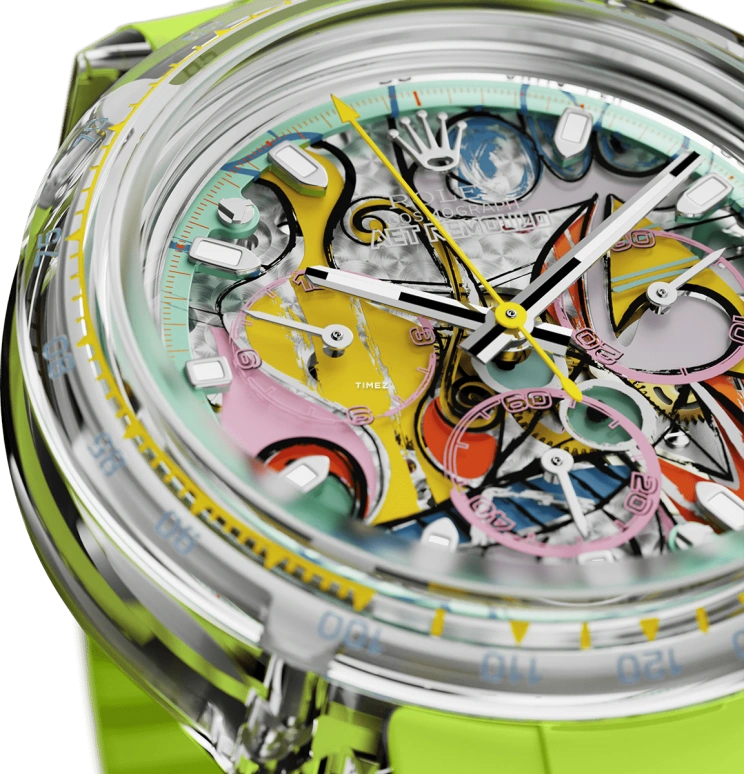 Aet Remould,Other 40x47.50mm,40x47.50mm,Sapphire,Multi-Color,Automatic,Chronograph,Sapphire,Crystal Glass,GREAT STILL LIFE ON PEDESTAL GREEN