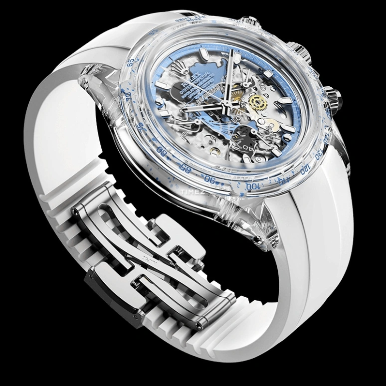 Aet Remould,Other 40x47.50mm,40x47.50mm,Sapphire,Ice Blue,Silver,Automatic,Chronograph,Round,ARGENTINA EDITION