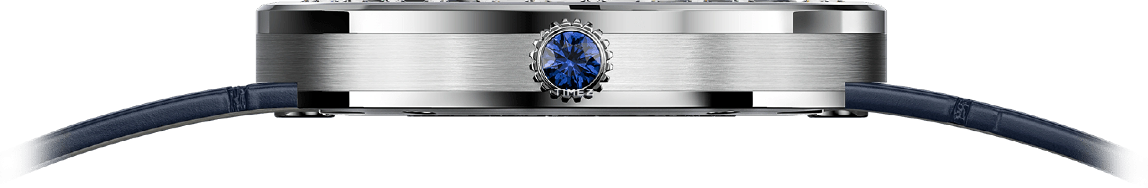 Agelocer,Astronomer 36mm,36mm,Stainless Steel,Blue,Quartz,Moonphase,Sapphire,Crystal Glass,6504A6
