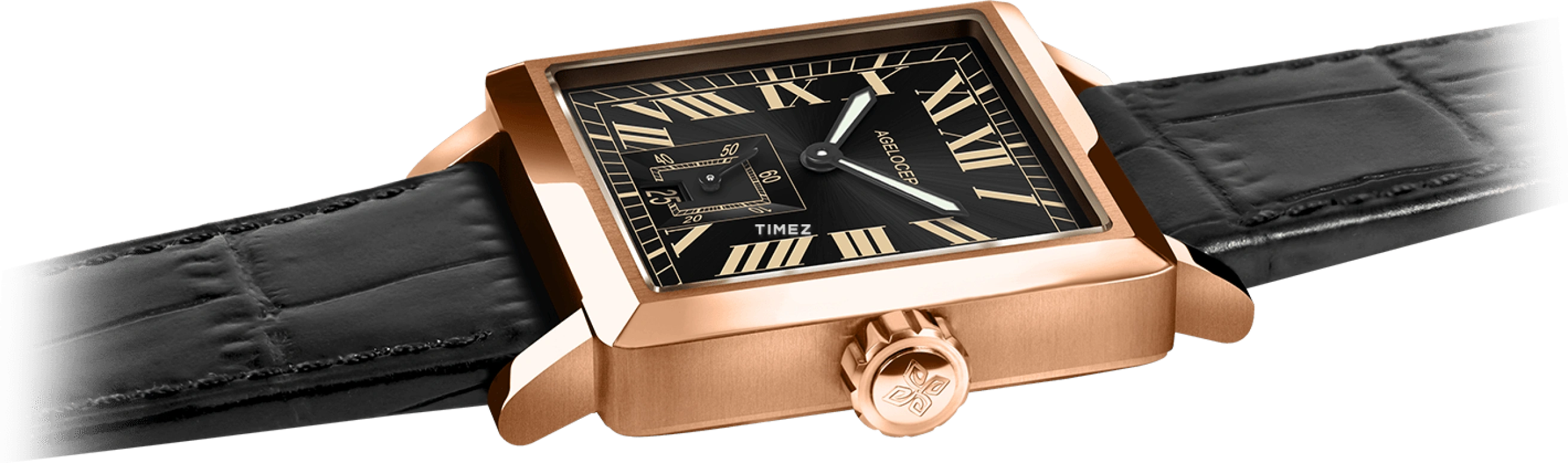 Agelocer,Codex 35mm,35mm,Stainless Steel,Black,Automatic,Day,Sapphire,Crystal Glass,3303D1