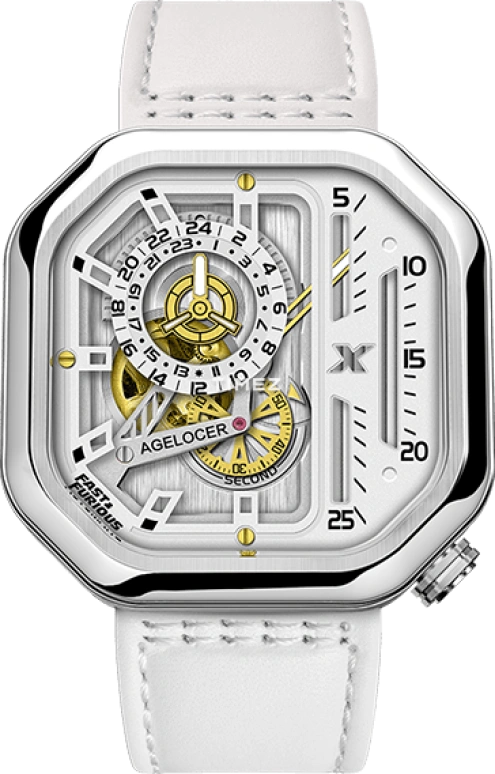 Agelocer,Racing 44.50x44.50mm,44.50x44.50mm,Stainless Steel,Stainless Steel,White,Automatic,Sapphire,Square,5819A10