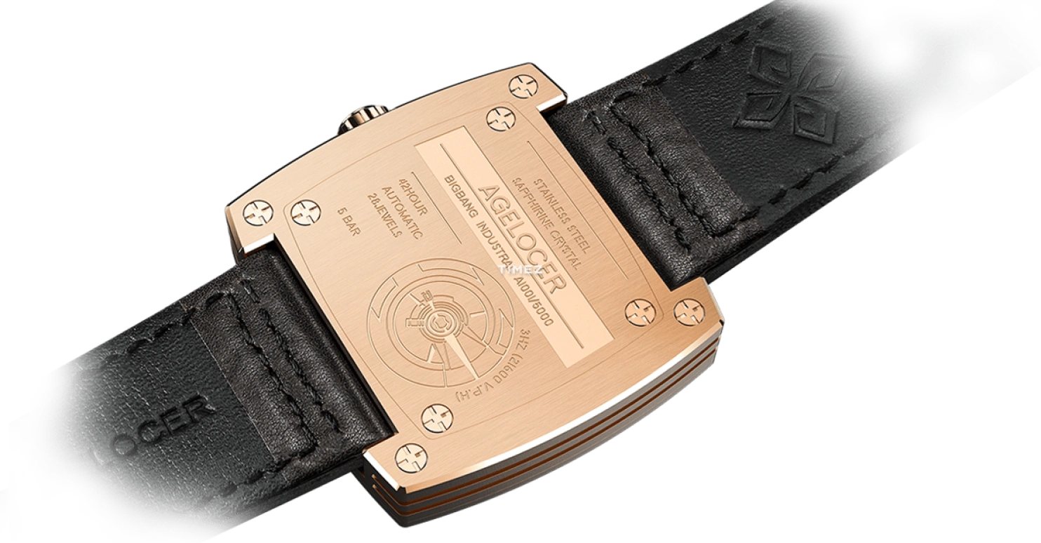 Agelocer,BigBang 43mm,43mm,Stainless Steel,Black,Automatic,Day,Sapphire,Crystal Glass,5603D2