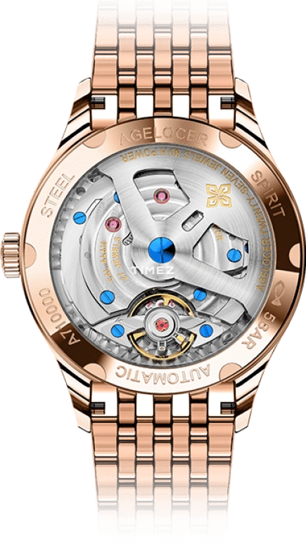 Agelocer,Budapest 40mm,40mm,Stainless Steel,Grey,Automatic,Day,Sapphire,Crystal Glass,7073D9
