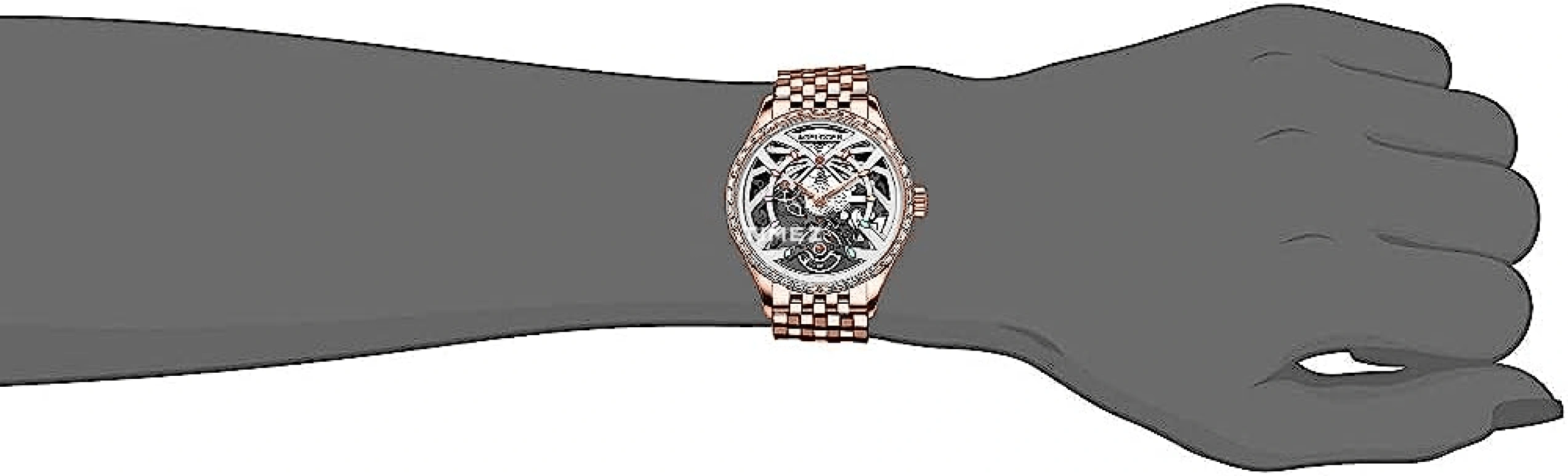 Agelocer,Schwarzwald 36mm,36mm,Stainless Steel,Crystal,Skeleton,Automatic,Sapphire,Crystal Glass,Round,6703F9