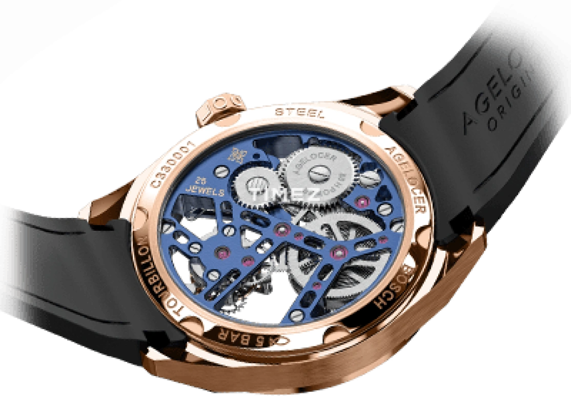 Agelocer,Tourbillon 42mm,42mm,Stainless Steel,Stainless Steel,Skeleton,Handwound,Tourbillon,Sapphire,Crystal Glass,9104F6