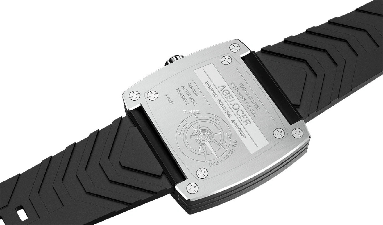 Agelocer,BigBang 43mm,43mm,Stainless Steel,White,Automatic,Day,Sapphire,Crystal Glass,5601A1,5601A1-R