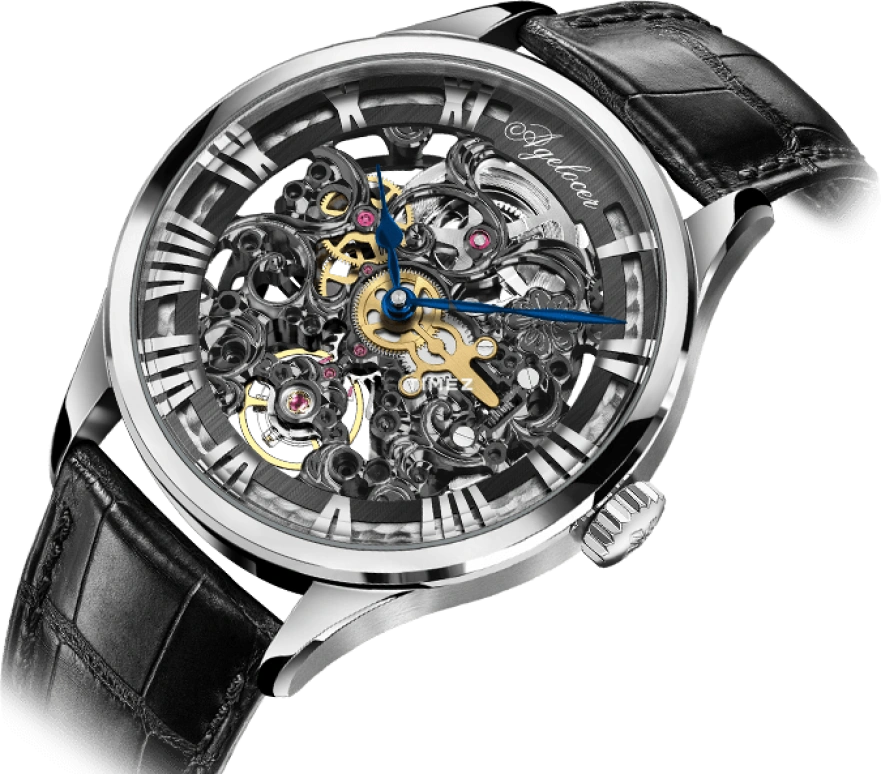Agelocer,Schwarzwald 40mm,40mm,Stainless Steel,Black,Automatic,Sapphire,Crystal Glass,Round,5402A1