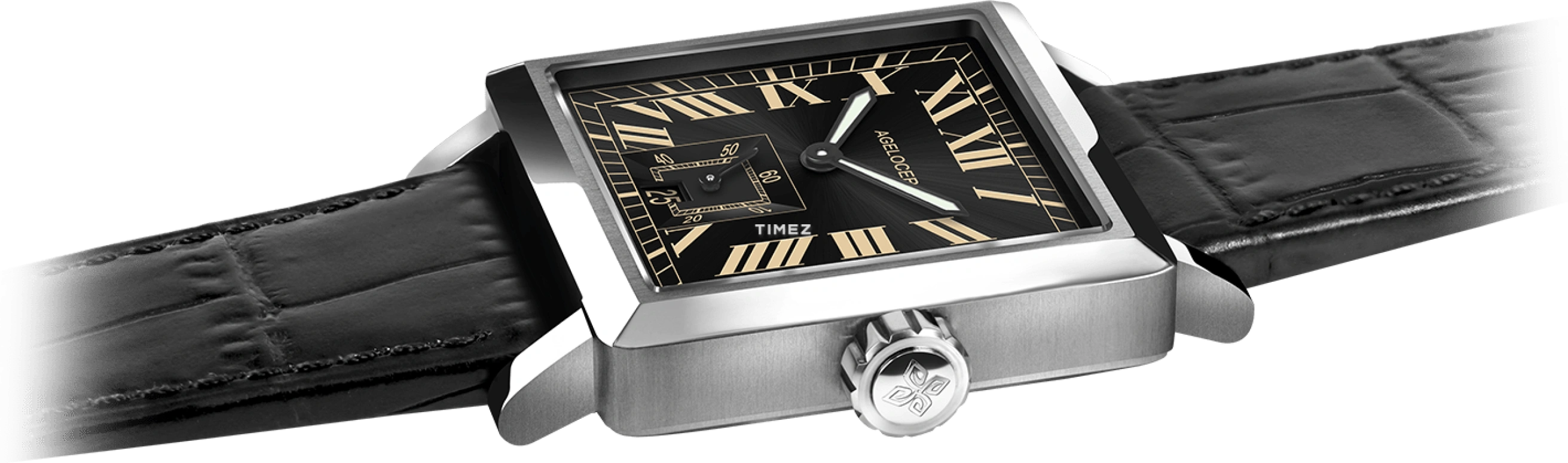 Agelocer,Codex 35mm,35mm,Stainless Steel,Black,Automatic,Day,Sapphire,Crystal Glass,3303A1
