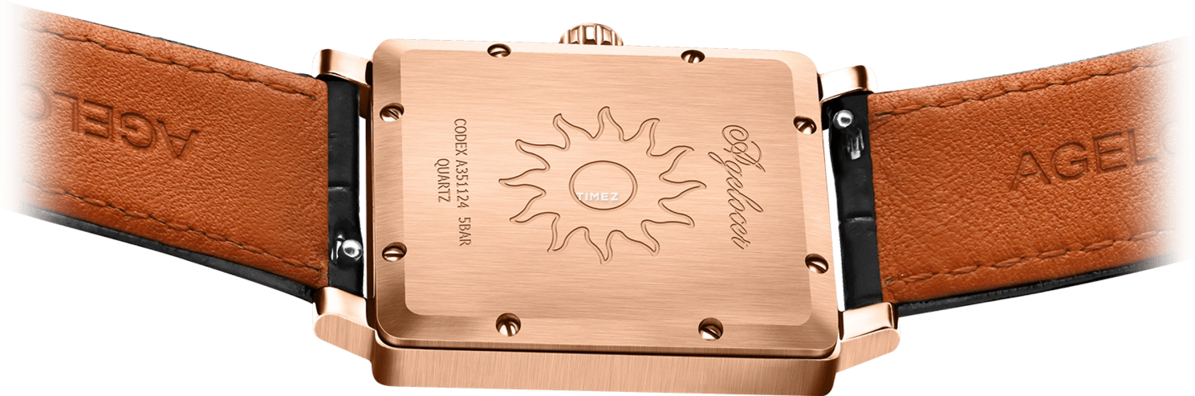 Agelocer,Codex 30mm,30mm,Stainless Steel,White,Quartz,Sapphire,Crystal Glass,Square,3402D2